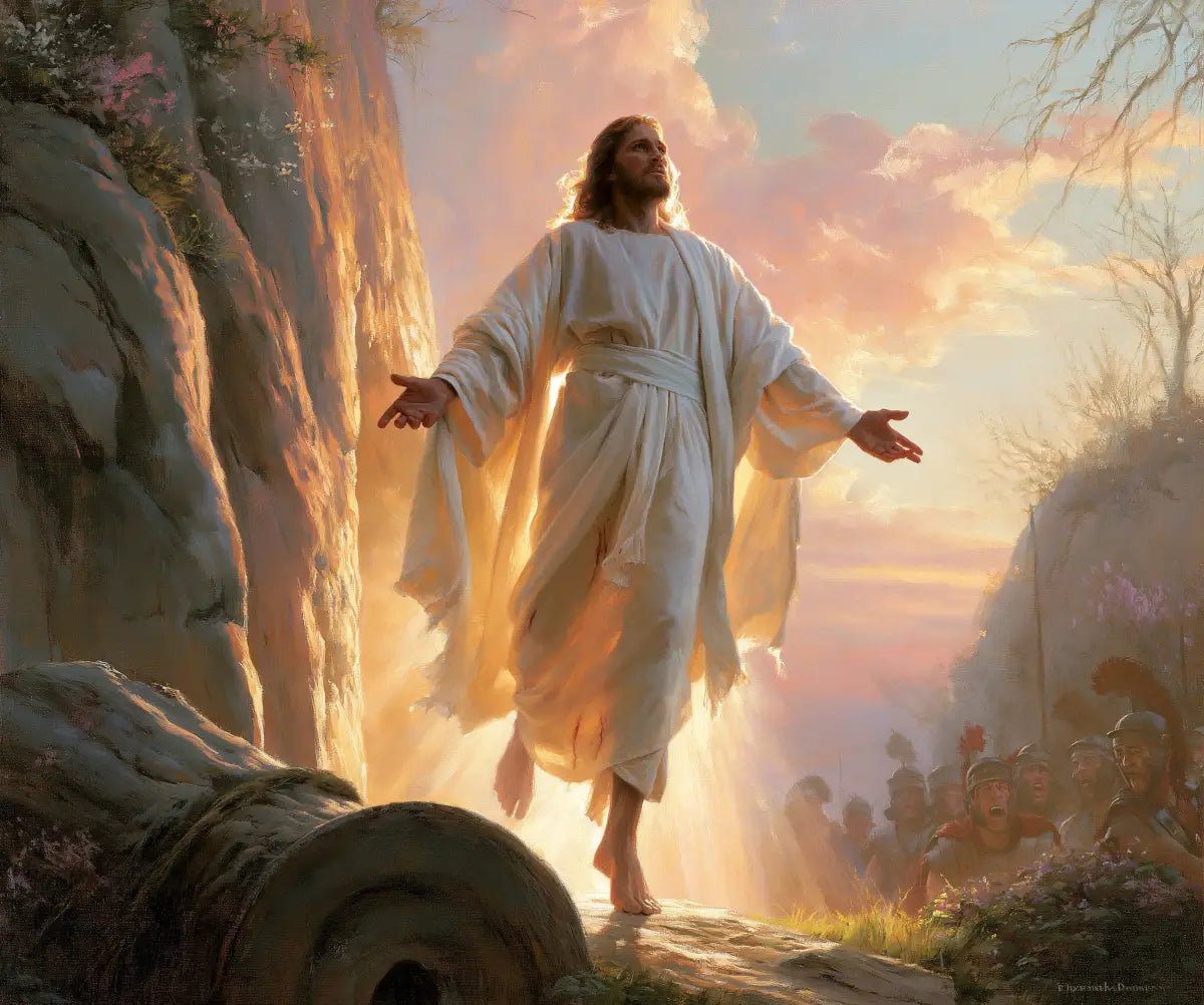 The Resurrection of Jesus Christ - Divine Light - Christian artwork collection