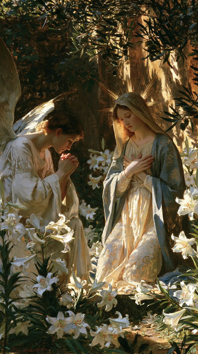 The Annunciation - The Annunciation in the Garden · Portrait n° 6