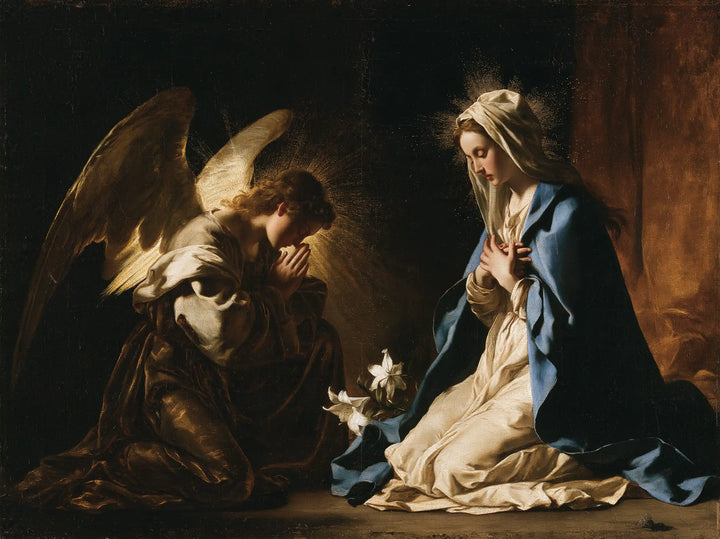 The Annunciation - Black and Gold · Landscape n° 1