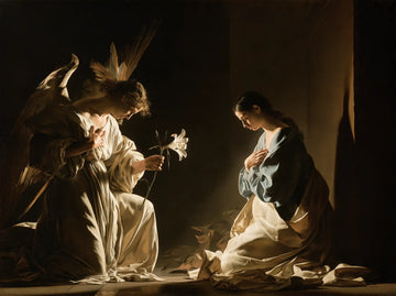The Annunciation - Caravaggio Tenebrism · Landscape n° 1
