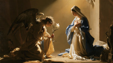 The Annunciation - Mary Kneeling before Gabriel · Landscape n° 3