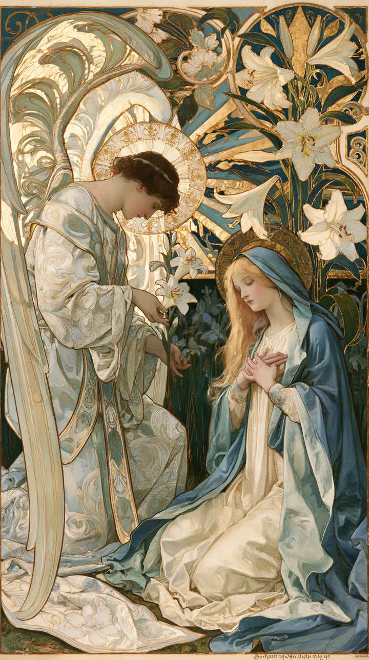 The Annunciation - Sacred Art Nouveau · Portrait n° 1
