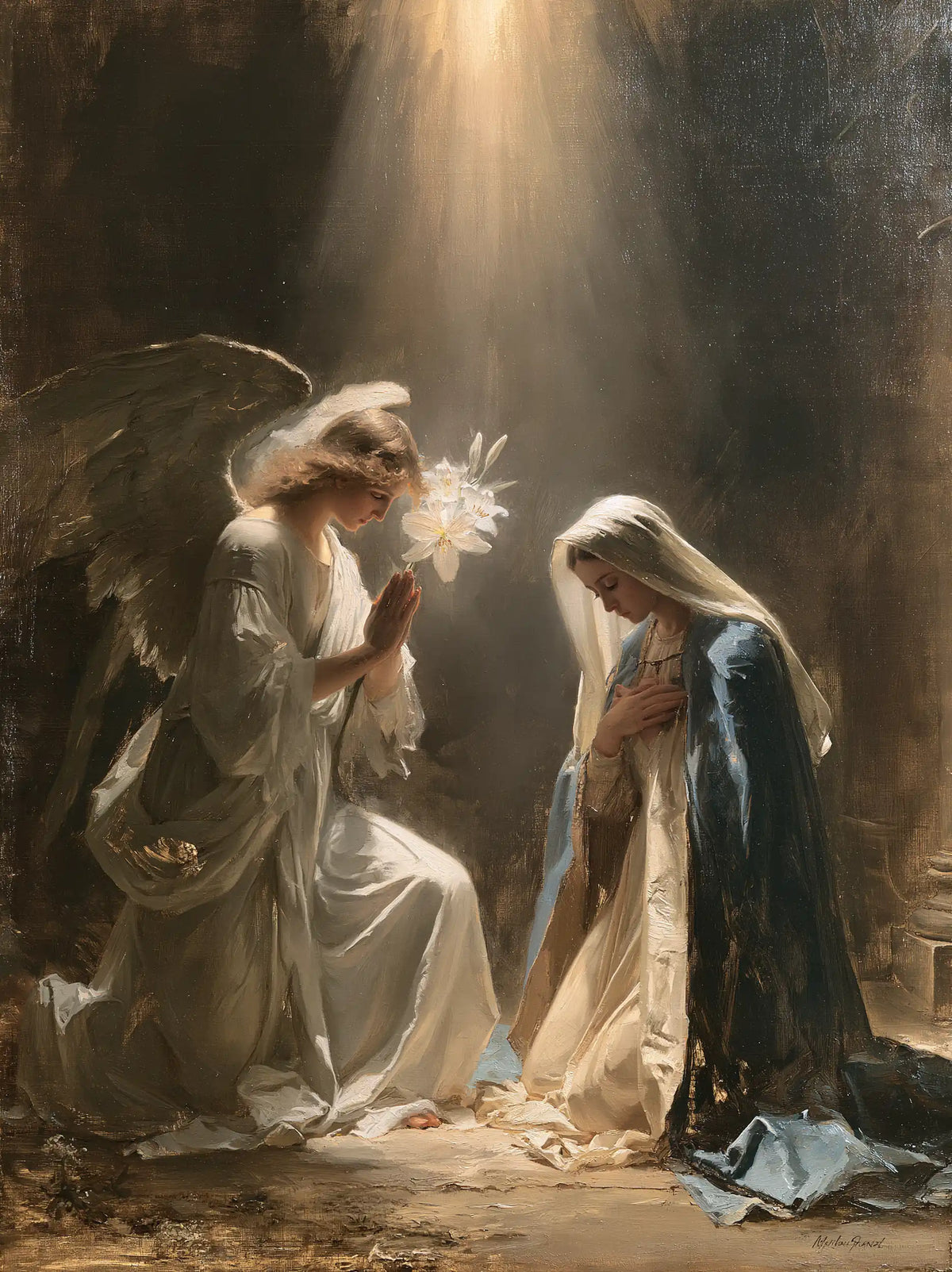 The Annunciation - The White Lily as Symbol · Portrait n° 16