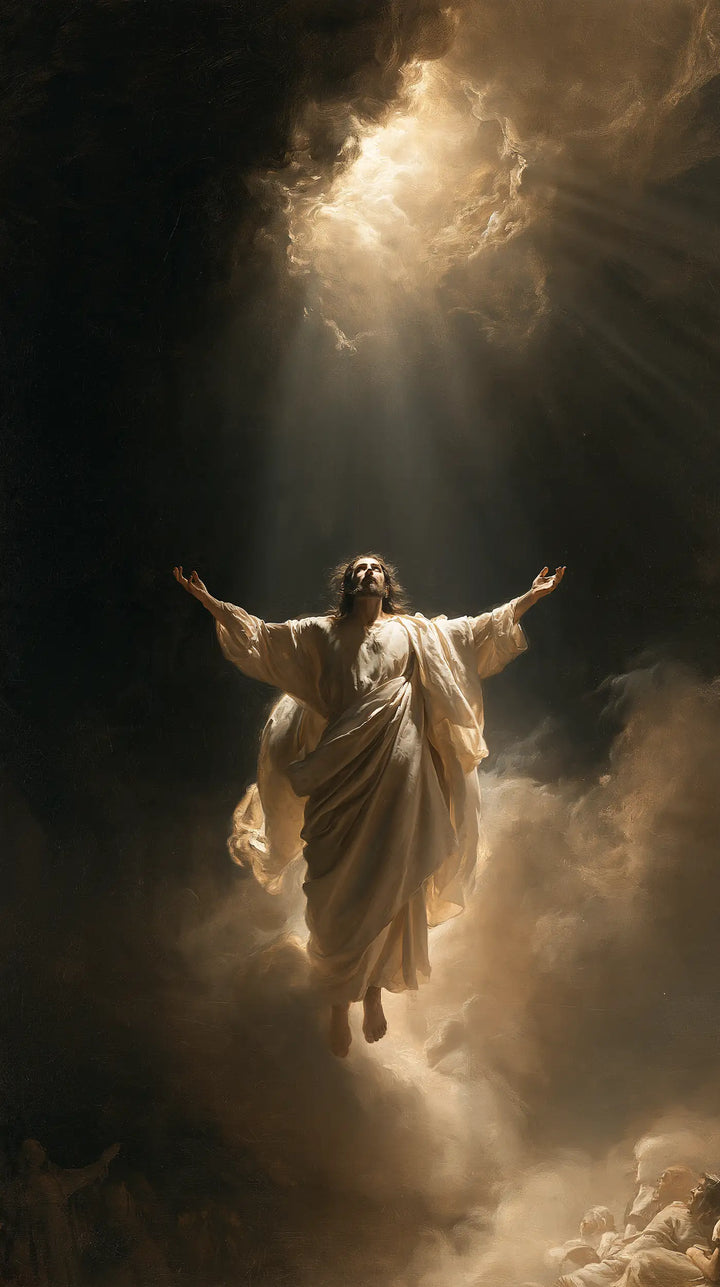 The Ascension of Jesus Christ - Black and Gold · Portrait n° 5