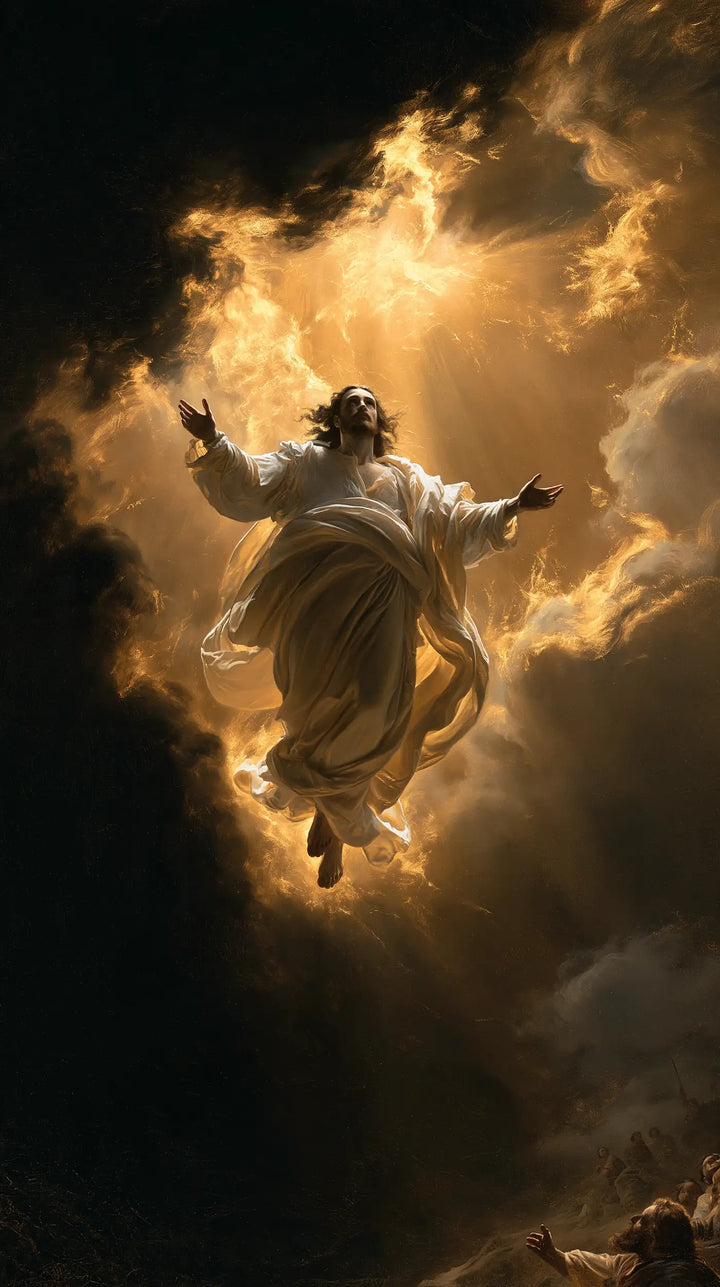 The Ascension of Jesus Christ - Black and Gold · Portrait n° 7