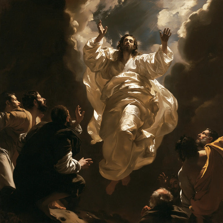 The Ascension of Jesus Christ - Caravaggio Tenebrism · Square n° 4