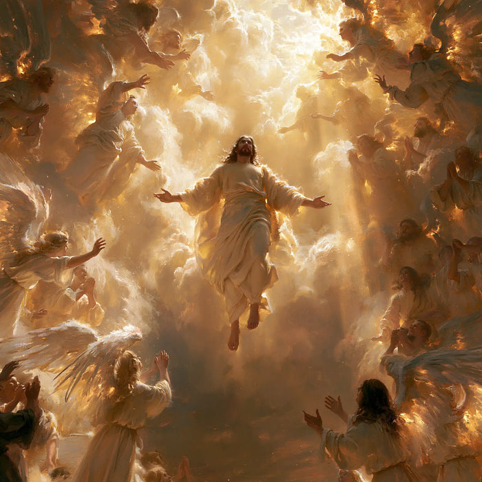 The Ascension of Jesus Christ - Jesus Welcomed by Angels · Square n° 1