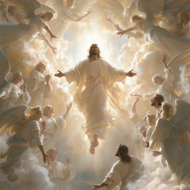 The Ascension of Jesus Christ - Jesus Welcomed by Angels · Square n° 6