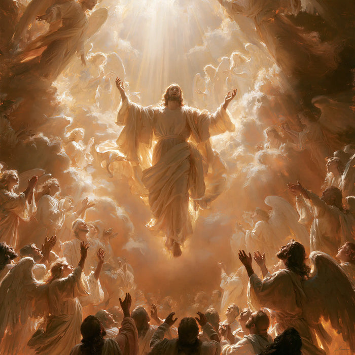 The Ascension of Jesus Christ - Jesus Welcomed by Angels · Square n° 7