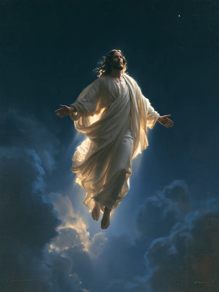 The Ascension of Jesus Christ - Midnight Blue Chiaroscuro · Portrait n° 11