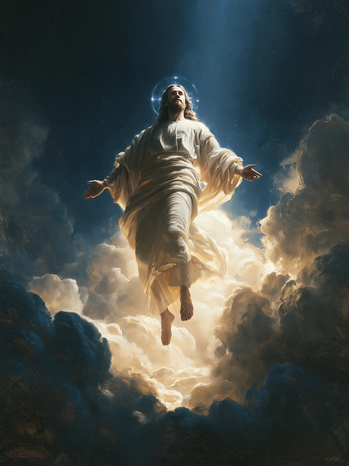 The Ascension of Jesus Christ - Midnight Blue Chiaroscuro · Portrait n° 13