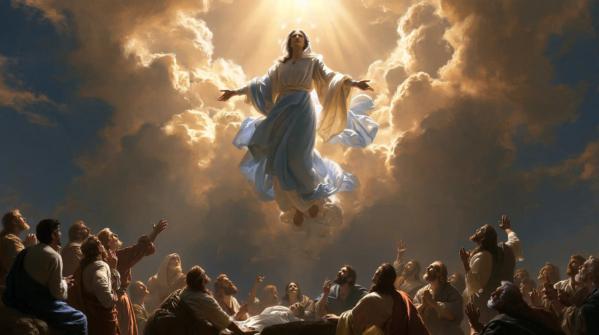 The Assumption of Mary — The Blue Mantle in the Clearing Sky