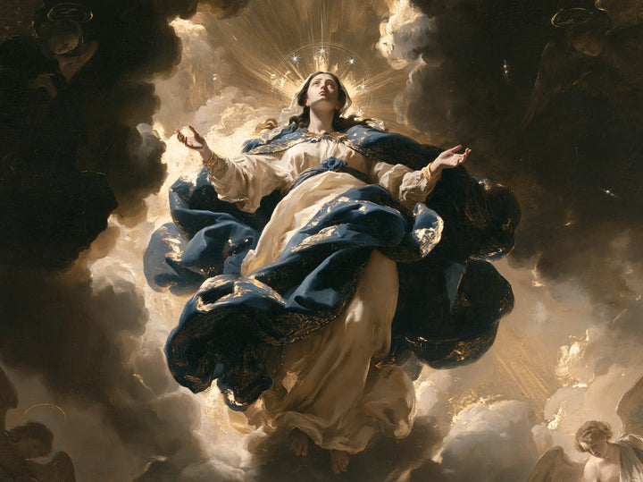 The Assumption of Mary - Black and Gold · Landscape n° 4