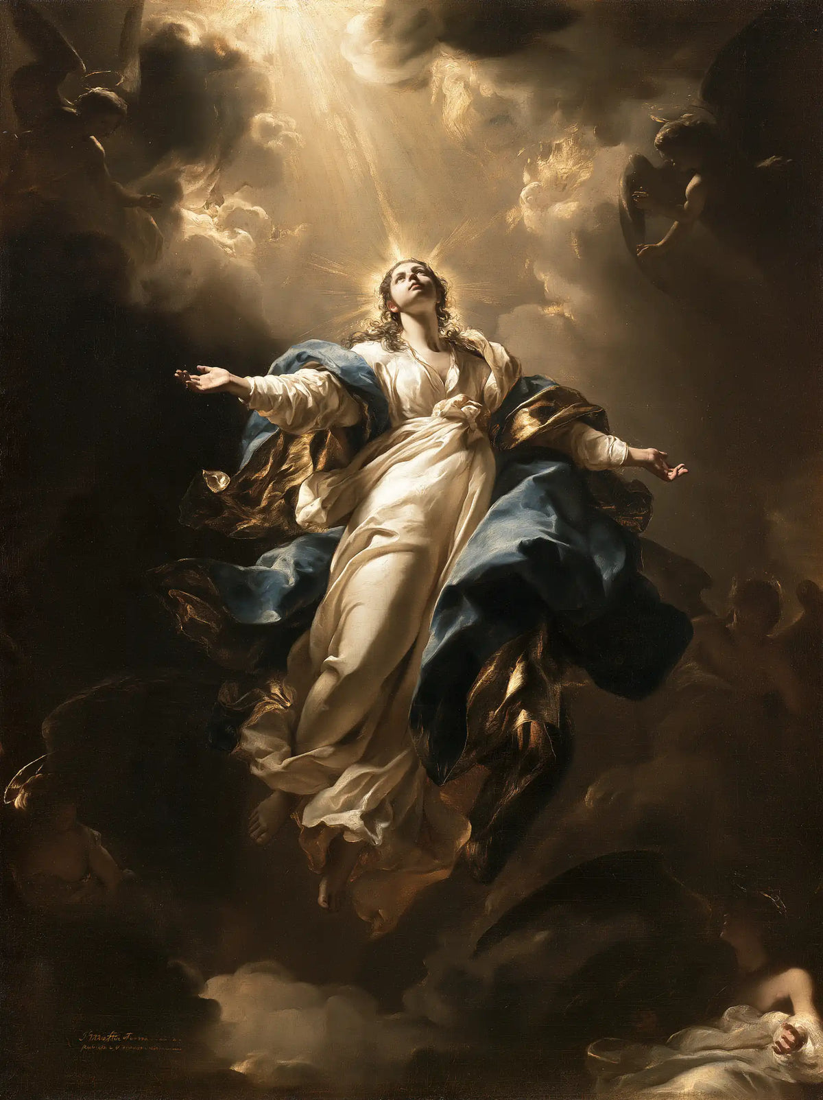 The Assumption of Mary — Ivory Suspended Between Shadows