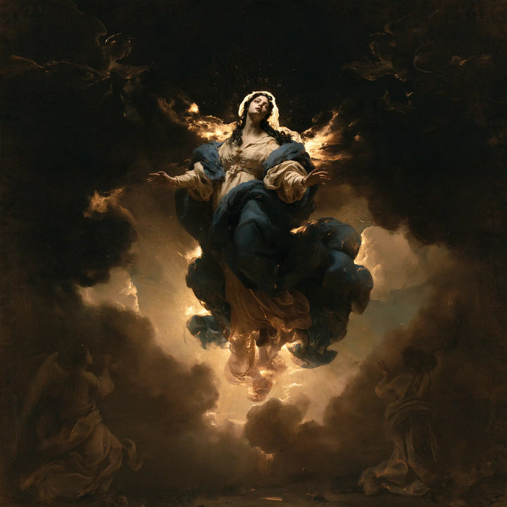 The Assumption of Mary - Black and Gold · Square n° 2
