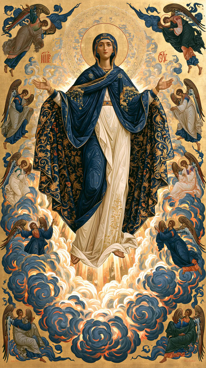 The Assumption of Mary — Brocade Above the Roses of Heaven