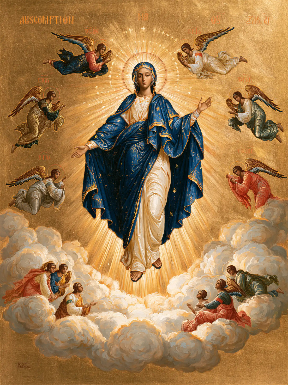 The Assumption of Mary - Contemporary Byzantine · Portrait n° 10