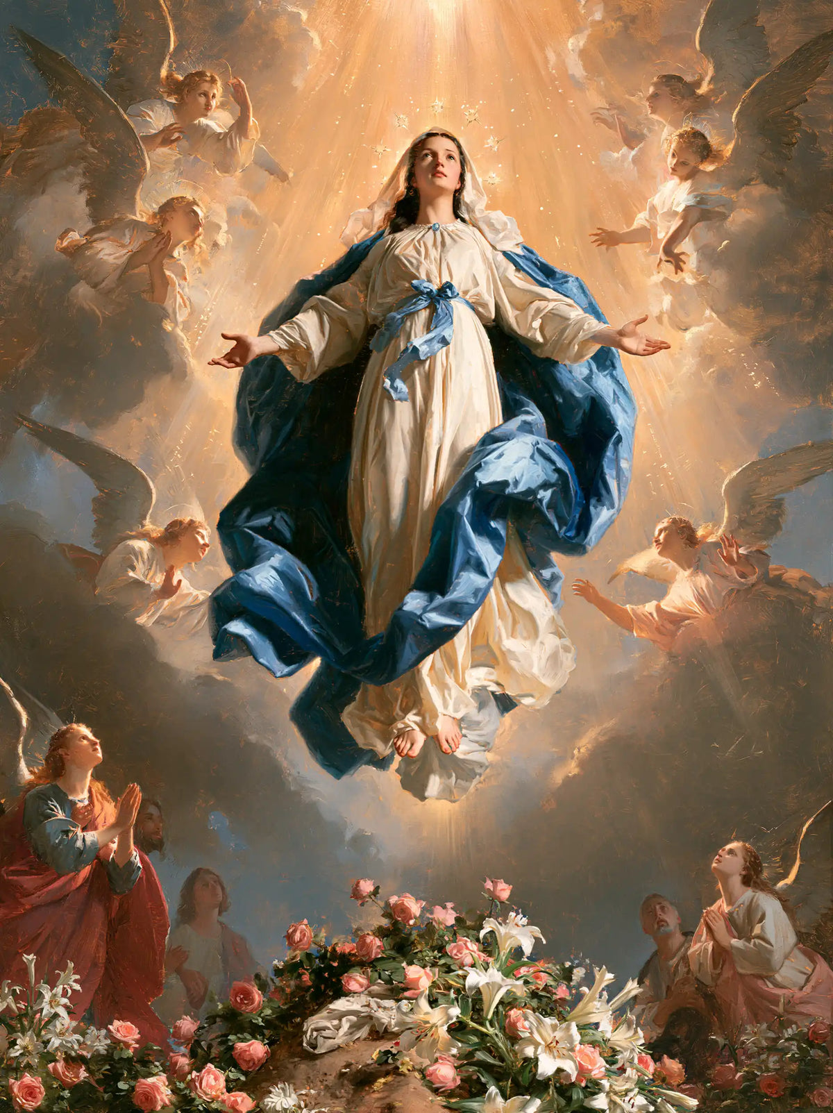 The Assumption of Mary - Assumption with a Flower-Filled Tomb · Portrait n° 9
