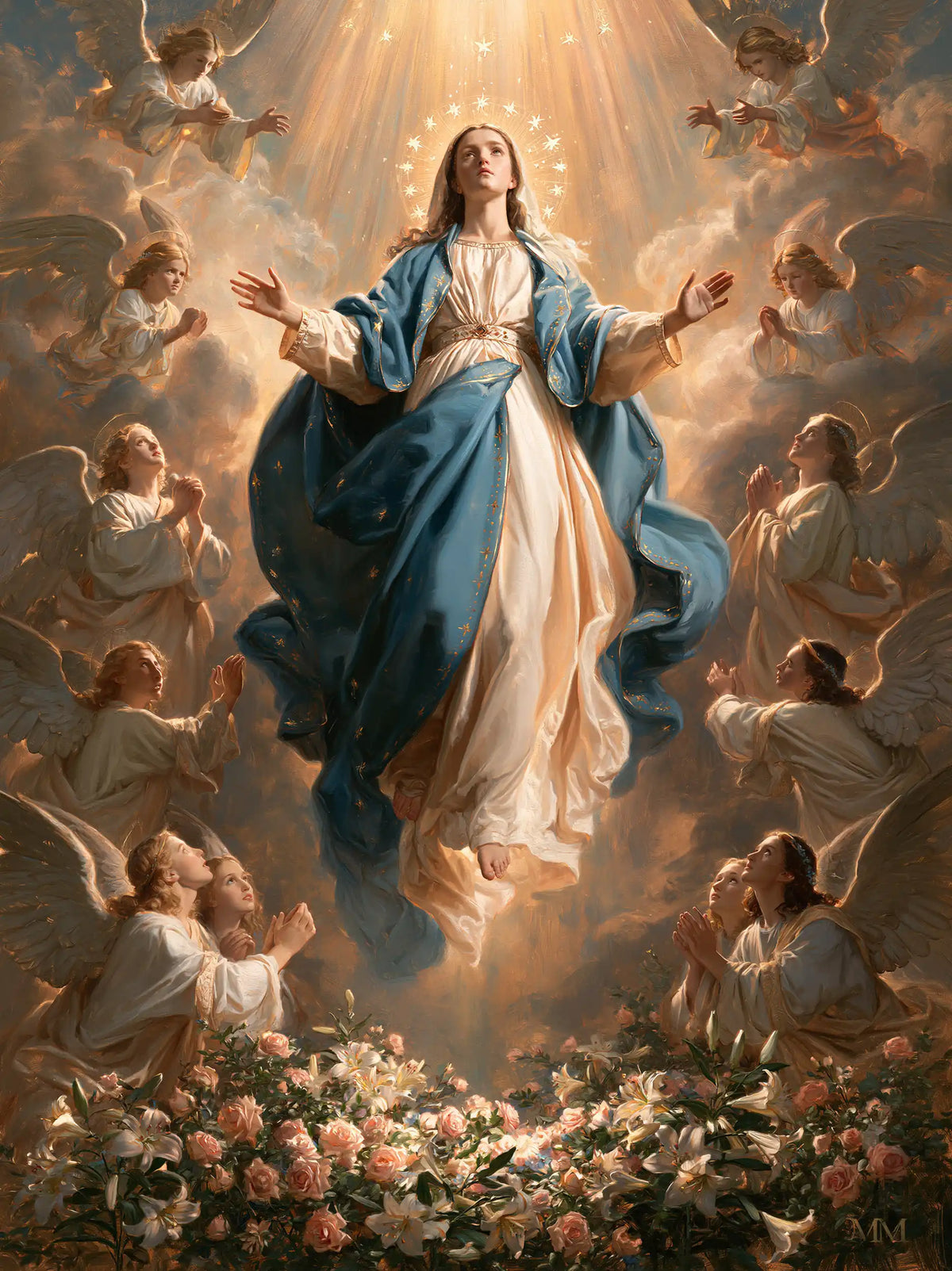 The Assumption of Mary - Assumption with a Flower-Filled Tomb · Portrait n° 12