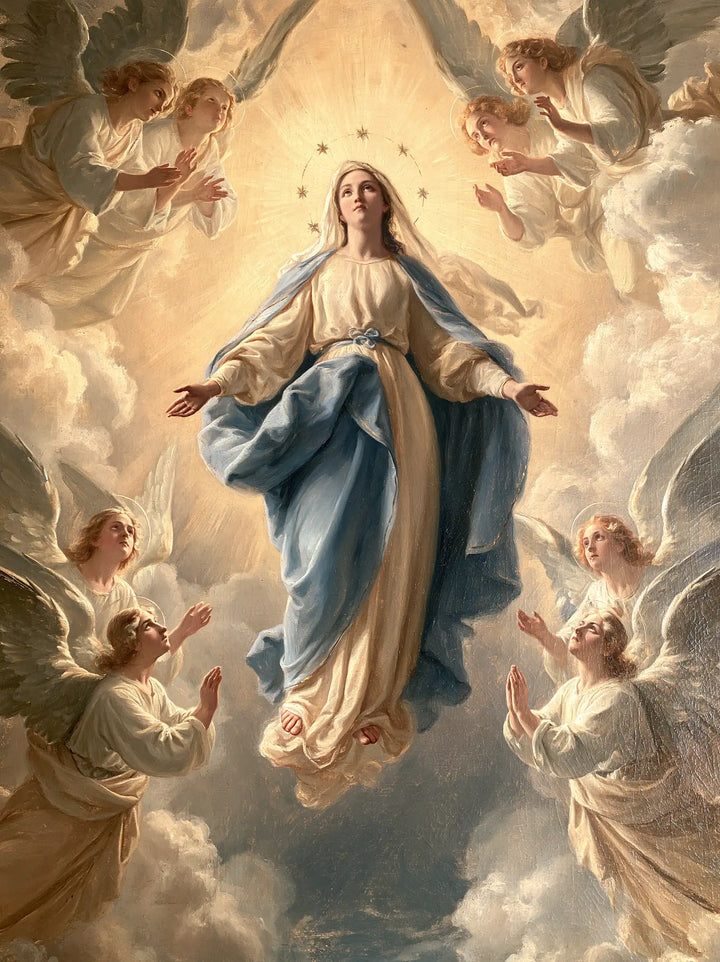 The Assumption of Mary — The Crown Above the Peaceful Veil