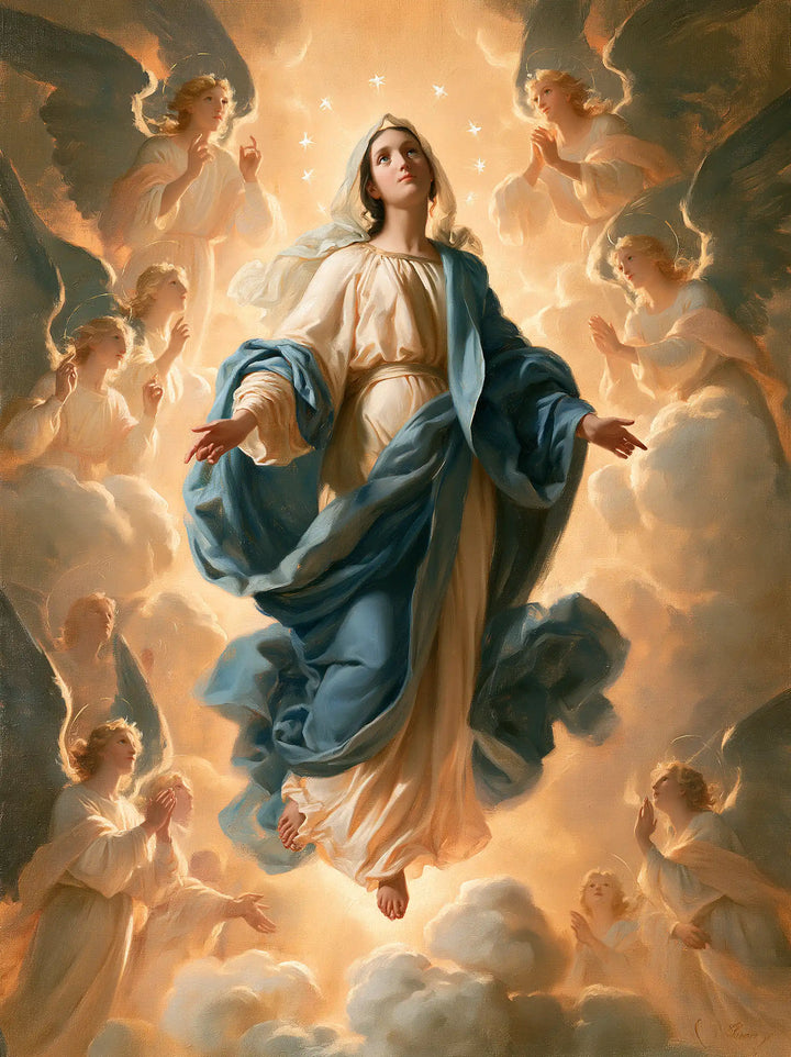 The Assumption of Mary — The Turquoise Mantle in the Choir’s Gold