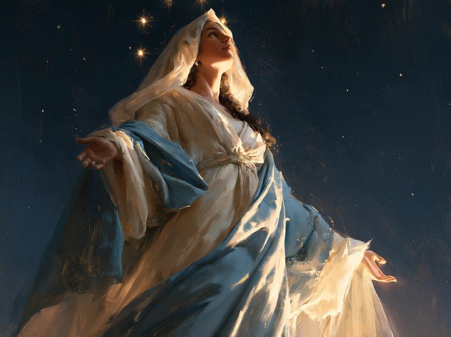 The Assumption of Mary - Midnight Blue Chiaroscuro · Landscape n° 1