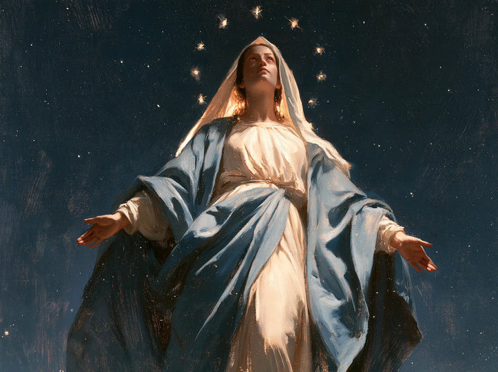 The Assumption of Mary - Midnight Blue Chiaroscuro · Landscape n° 2