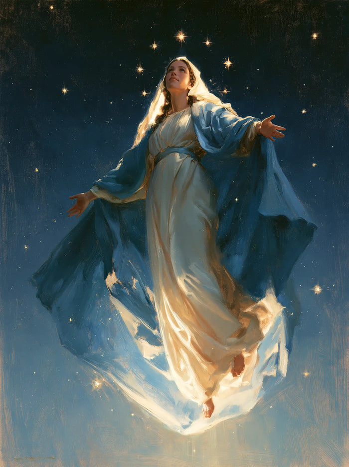 The Assumption of Mary - Midnight Blue Chiaroscuro · Portrait n° 5