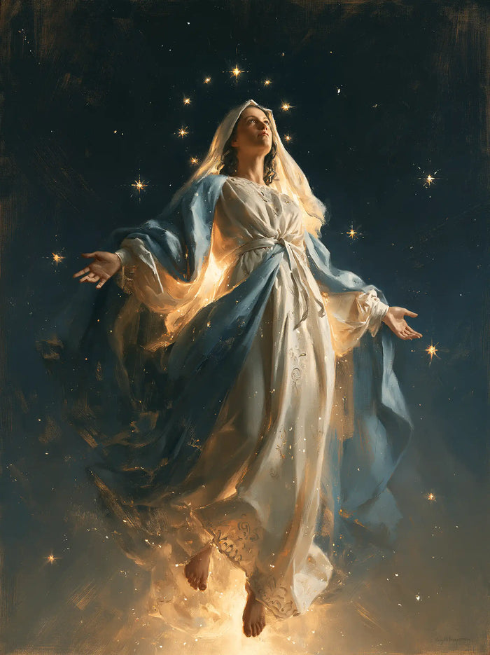 The Assumption of Mary - Midnight Blue Chiaroscuro · Portrait n° 6