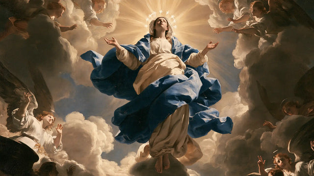 The Assumption of Mary — The Azure Ribbon Across the Heavens