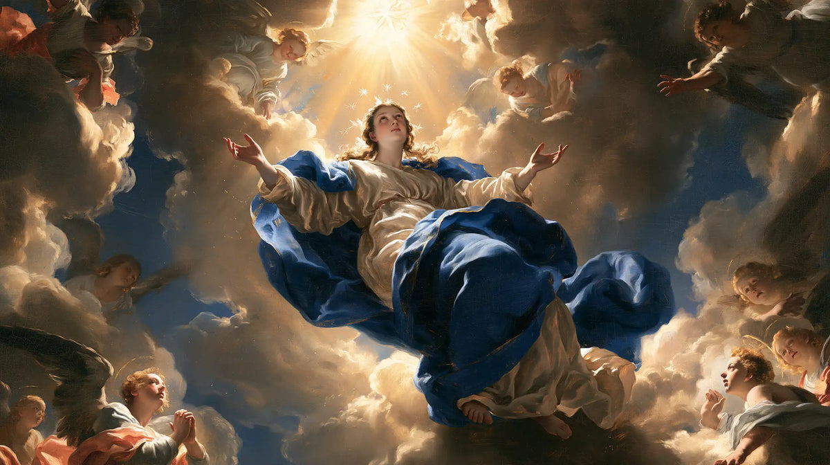 The Assumption of Mary — Palms Toward the Opening in Heaven