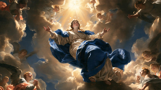The Assumption of Mary — Palms Toward the Opening in Heaven