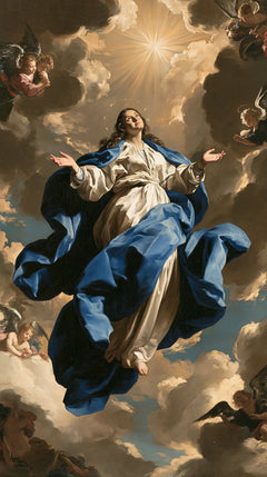 The Assumption of Mary — Drapery Beneath the Distant Star