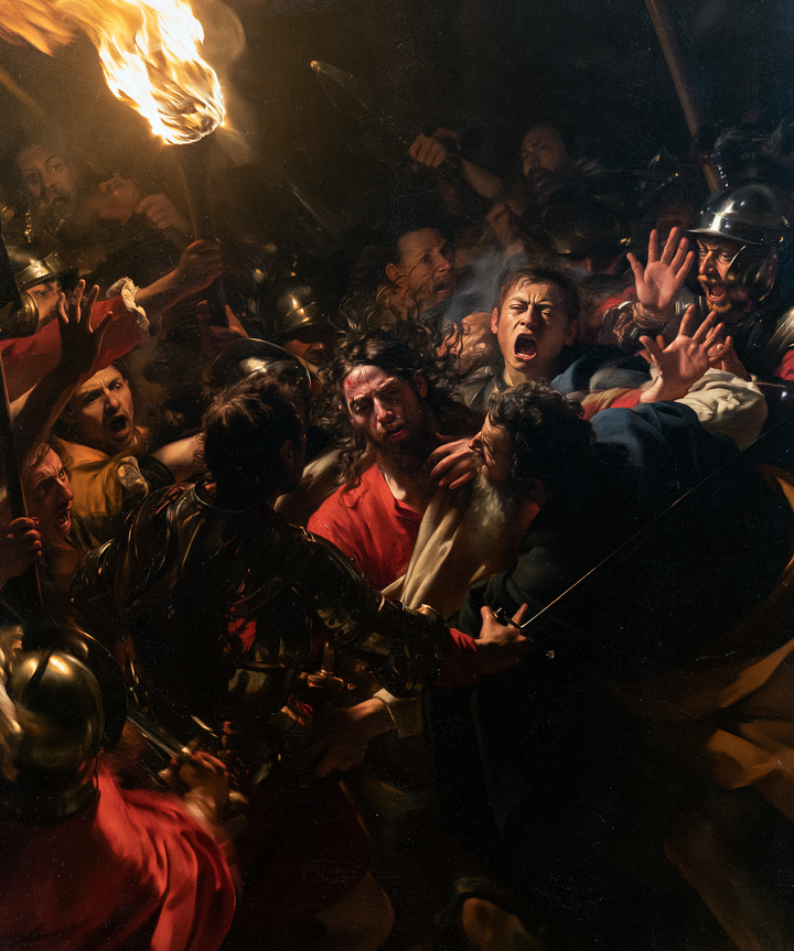 The Betrayal of Judas — The Kiss Beneath the Suspended Fire