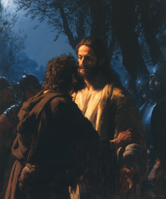 The Betrayal of Judas - Midnight-blue Chiaroscuro · Portrait n° 8