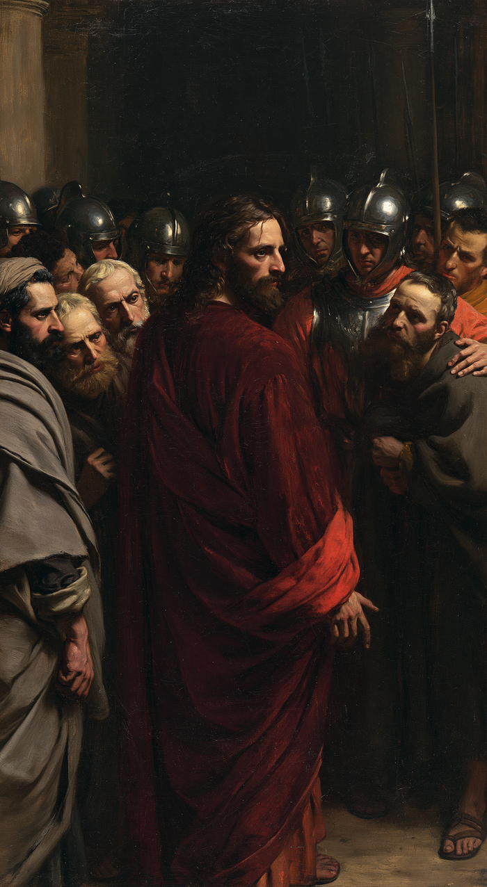 The Betrayal of Judas — Purple at the Threshold of the Crowd