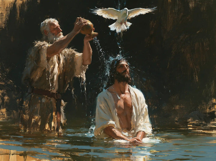 The Baptism of Jesus – Expressionist · Kneeling in the Jordan · Landscape no. 1