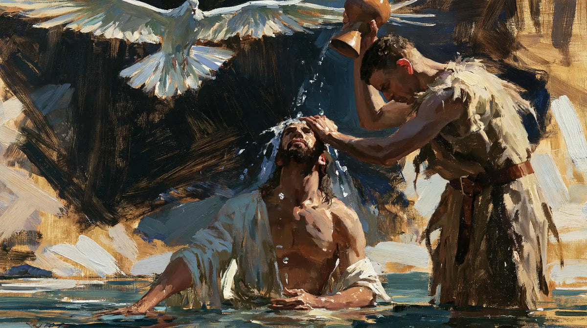 The Baptism of Jesus – Expressionist · Kneeling in the Jordan · Landscape no. 10