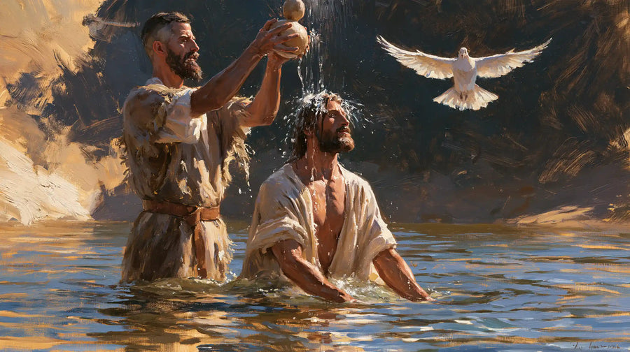 The Baptism of Jesus – Expressionist · Kneeling in the Jordan · Landscape no. 11