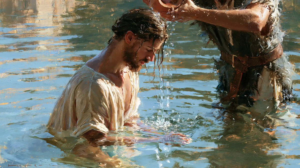 The Baptism of Jesus – Impressionist · Kneeling in the Jordan · Landscape no. 4