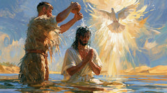 The Baptism of Jesus – Post-Impressionist · Kneeling in the Jordan · Landscape no. 9