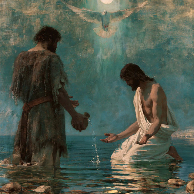 The Baptism of Jesus – Symbolist · Kneeling in the Jordan · Square no. 3