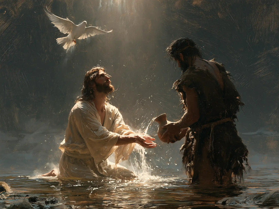 The Baptism of Jesus – Symbolist · Kneeling in the Jordan · Landscape no. 1
