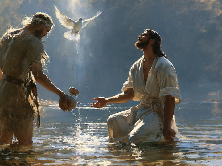 The Baptism of Jesus – Symbolist · Kneeling in the Jordan · Landscape no. 4