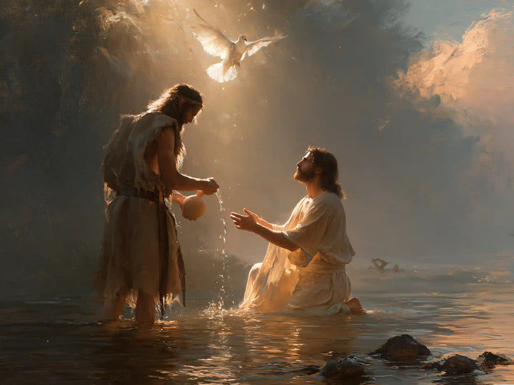 The Baptism of Jesus – Symbolist · Kneeling in the Jordan · Landscape no. 7