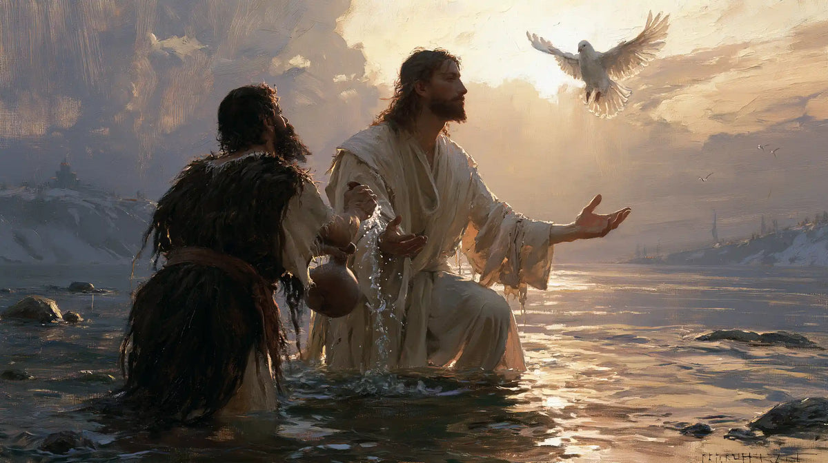 The Baptism of Jesus – Symbolist · Kneeling in the Jordan · Landscape no. 12