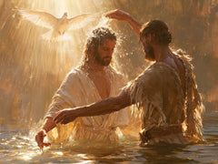 The Baptism of Jesus – Sacred Gold · Standing in the Jordan · Landscape no. 1