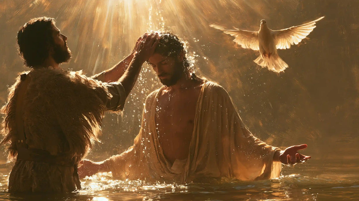 The Baptism of Jesus – Sacred Gold · Standing in the Jordan · Landscape no. 2