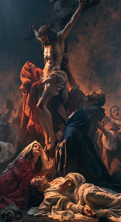 The Crucifixion — The Veil Cast toward Night