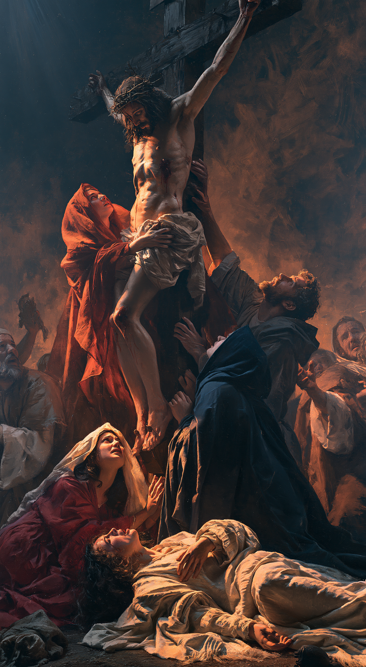 The Crucifixion — The Veil Cast toward Night